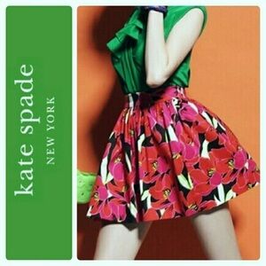 Kate Spade Tropical Coreen Skirt SZ 6